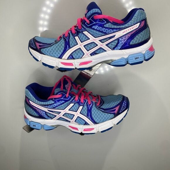 Asics Size 7 Blue and Pink GEL Exalt-2 T4B6N - Picture 4 of 4